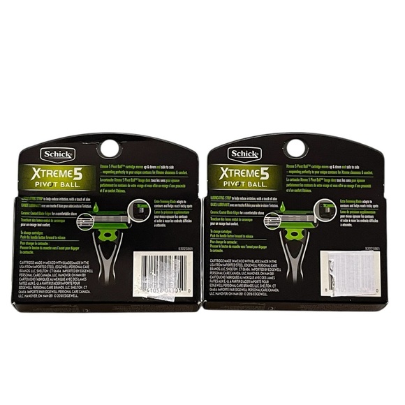 Schick 2 Packs Xtreme5 Pivot Ball 4 Cartridges - Picture 2 of 4